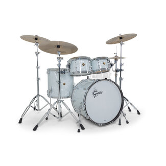Gretsch Gretsch - GRKT-E6246-027 - USA Custom 4-Piece Shell Pack 14x22 ('60s White Marine Pearl)