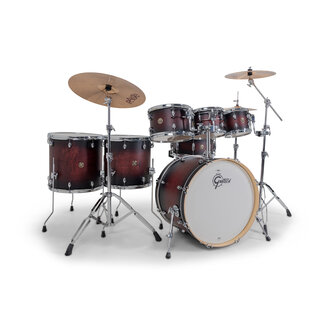 Gretsch Gretsch - CM2-E627-SDCB - Catalina Maple 7-Piece Drum w/16x22 (Satin Deep Cherry Burst)