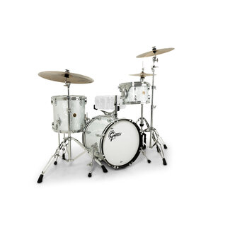 Gretsch Gretsch - GRKT-J483-027 - USA Custom 3-Piece Shell Pack 14x18 ('60s White Marine Pearl)