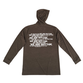 LP LP - LP25HWARBL - We Are Rhythm Hooded Tee, Brown, Large