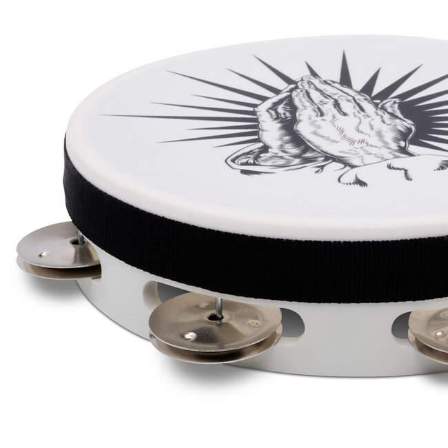 LP - LP3168PH-WH - Praying Hands Tambourine 8" White