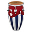 LP - M754S-QBA - Matador 12 1/2" Tumba Wood Cuban Flag