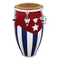 LP - M754S-QBA - Matador 12 1/2" Tumba Wood Cuban Flag