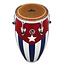 LP - M754S-QBA - Matador 12 1/2" Tumba Wood Cuban Flag