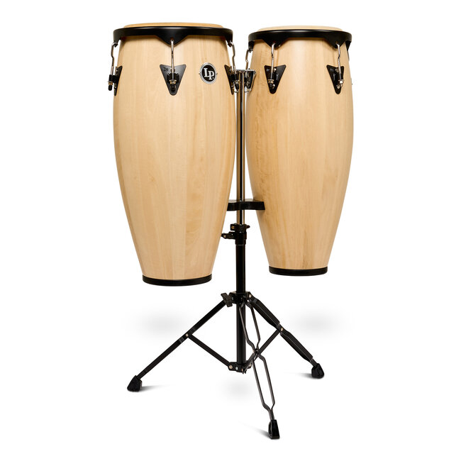 LP - LP646NYII-AW - City II 10"-11" Set Mango Natural Black w/Double Stand