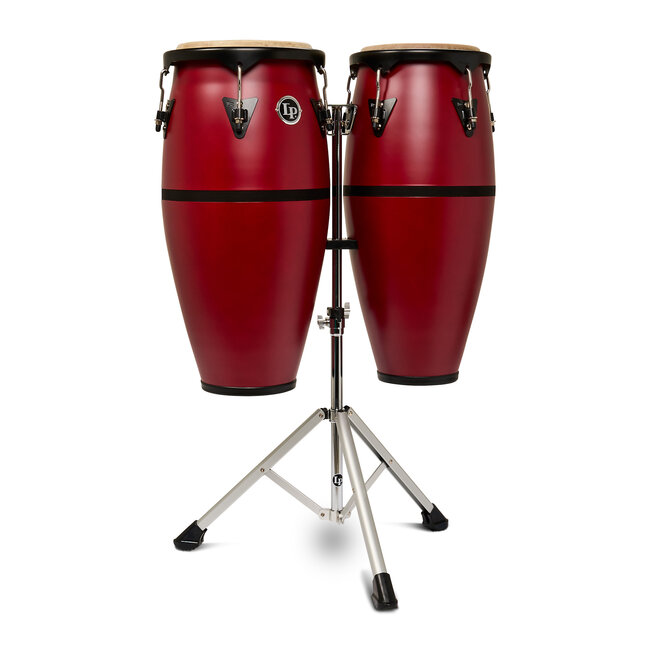 LP - LP646DII-RD - 10"-11" Discovery II Conga Set w/ Stand - Red
