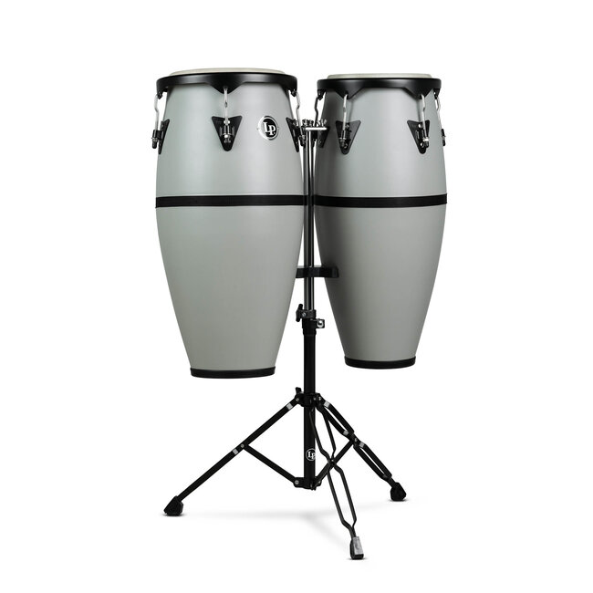 LP - LP646D-SG - 10-11 Discovery Conga Set W/Stand - Slate Grey