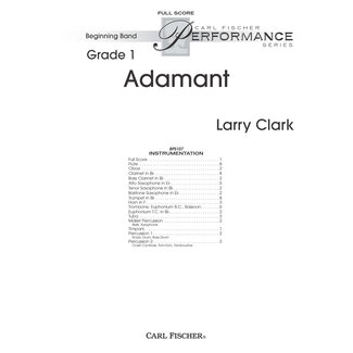 Carl Fischer Music Adamant - by Larry Clark