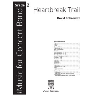 Carl Fischer Music Heartbreak Trail - by David Bobrowitz