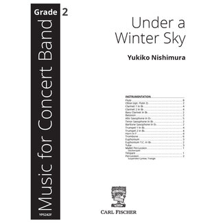 Carl Fischer Music Under a Winter Sky - by Yukiko Nishimura
