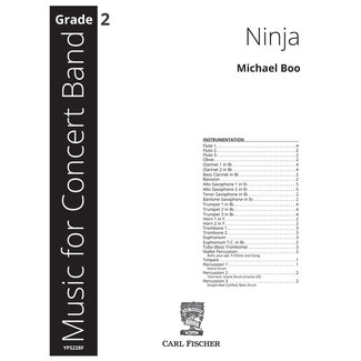 Carl Fischer Music Ninja - by Michael Boo