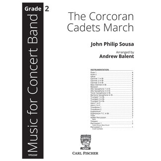 Carl Fischer Music The Corcoran Cadets March - by John Philip Sousa