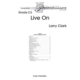 Carl Fischer Music Live On - by Larry Clark