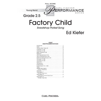 Carl Fischer Music Factory Child - by Ed Kiefer