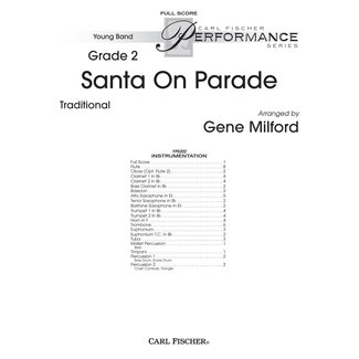 Carl Fischer Music Santa On Parade - by Traditional German Carol