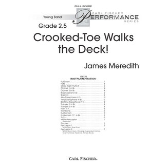 Carl Fischer Music Crooked-Toe Walks the Deck! - by James Meredith