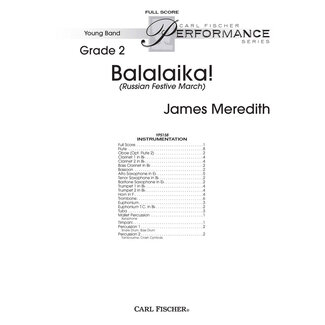 Carl Fischer Music Balalaika! - by James Meredith