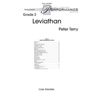 Carl Fischer Music Leviathan - by Peter Terry