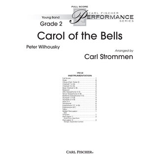 Carl Fischer Music Carol of the Bells - by Peter J. Wilhousky