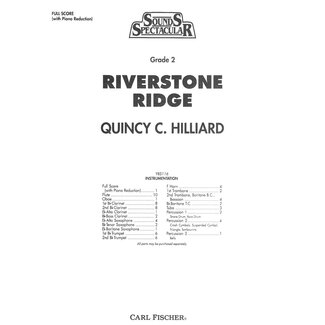 Carl Fischer Music Riverstone Ridge - by Quincy Hilliard