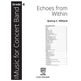 Carl Fischer Music Echoes From Within - by Quincy Hilliard
