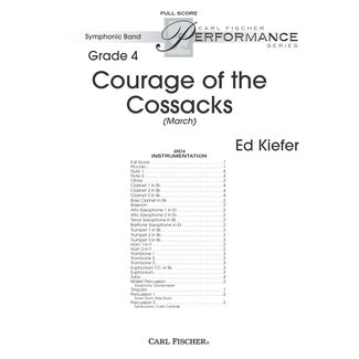 Carl Fischer Music Courage of the Cossacks - by Ed Kiefer
