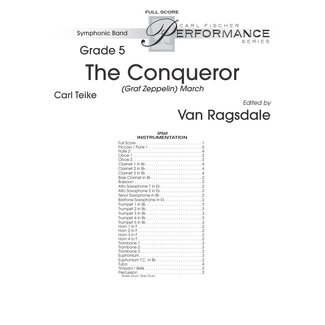 Carl Fischer Music The Conqueror - by Carl Teike