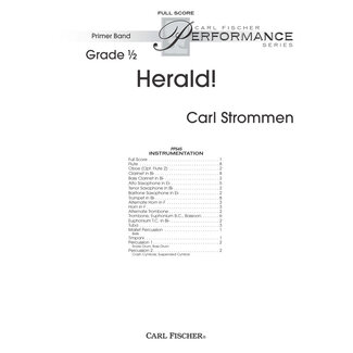 Carl Fischer Music Herald! - by Carl Strommen