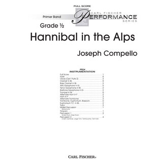 Carl Fischer Music Hannibal in the Alps - by Joseph Compello