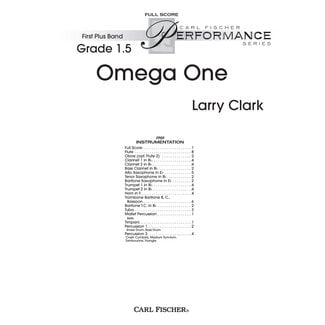 Carl Fischer Music Omega One - by Larry Clark
