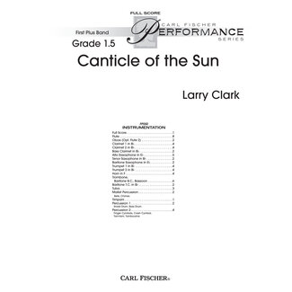 Carl Fischer Music Canticle of the Sun - by Larry Clark