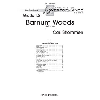 Carl Fischer Music Barnum Woods (March) - by Carl Strommen