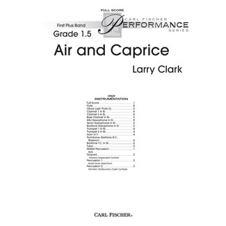 Carl Fischer Music Air and Caprice - by Larry Clark