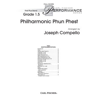 Carl Fischer Music Philharmonic Phun Phest - by Jacques Offenbach
