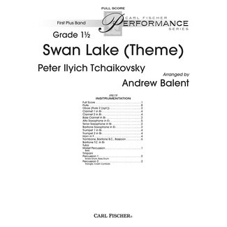 Carl Fischer Music Swan Lake (Theme) - by Pyotr Ilyich Tchaikovsky