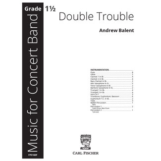 Carl Fischer Music Double Trouble - by Andrew Balent