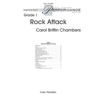 Carl Fischer Music Rock Attack - by Carol Brittin Chambers