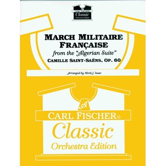 Carl Fischer Music March Militaire Française - by Camille Saint-Saëns