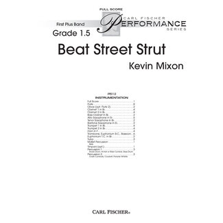 Carl Fischer Music Beat Street Strut - by Kevin Mixon