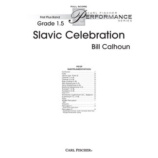 Carl Fischer Music Slavic Celebration - by Bill Calhoun
