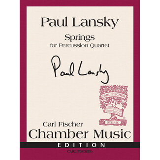 Carl Fischer Music Springs - by Paul Lansky