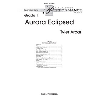 Carl Fischer Music Aurora Eclipsed - by Tyler Arcari