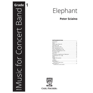 Carl Fischer Music Elephant - by Peter Sciaino