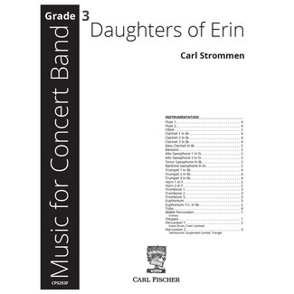 Carl Fischer Music Daughters of Erin - by Carl Strommen