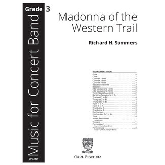Carl Fischer Music Madonna of the Western Trail - by Richard Summers