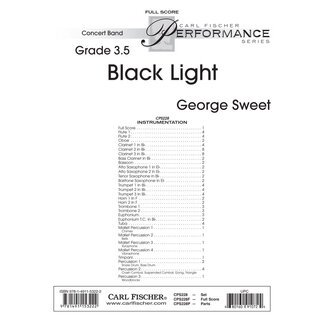 Carl Fischer Music Black Light - by George Sweet