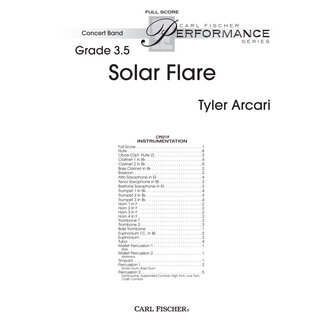 Carl Fischer Music Solar Flare - by Tyler Arcari
