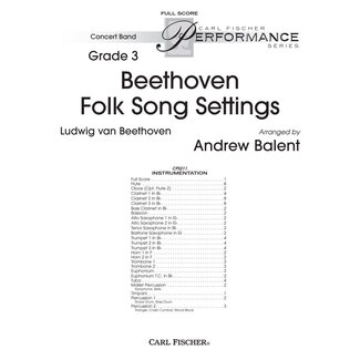 Carl Fischer Music Beethoven Folk Song Settings - by Ludwig van Beethoven