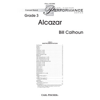 Carl Fischer Music Alcazar - by Bill Calhoun
