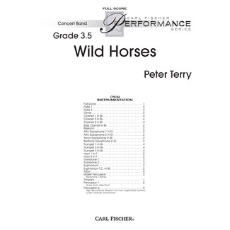 Carl Fischer Music Wild Horses - by Peter Terry